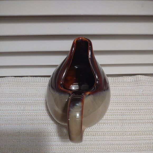 Sango "Nova Brown " dual tone tan Pottery Stoneware Creamer Only Pattern 4933 - Picture 6 of 7